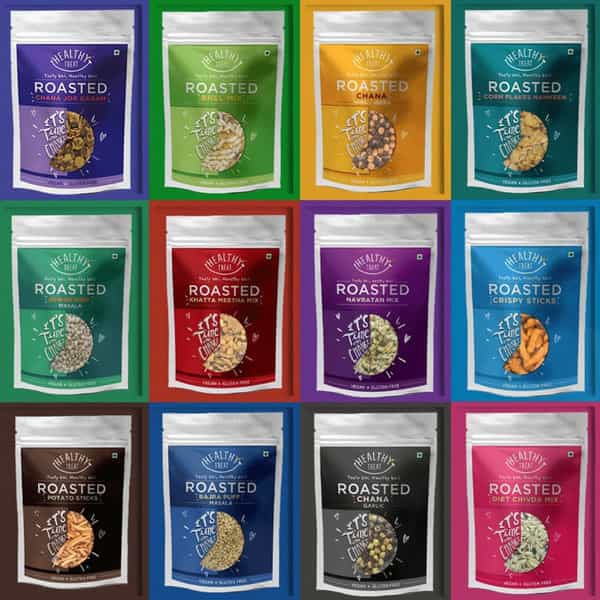 Healthy Treat Roasted Snacks Combo - Pack Of 12 Assorted Snacks