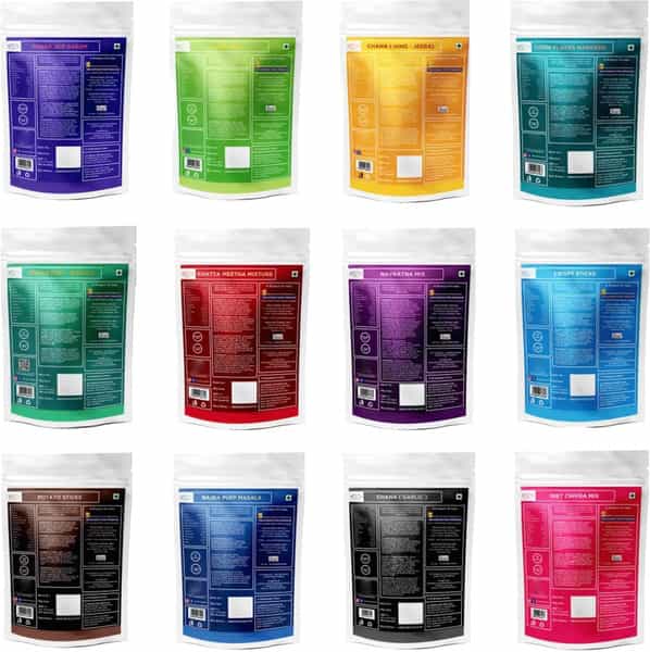 Healthy Treat Roasted Snacks Combo - Pack Of 12 Assorted Snacks