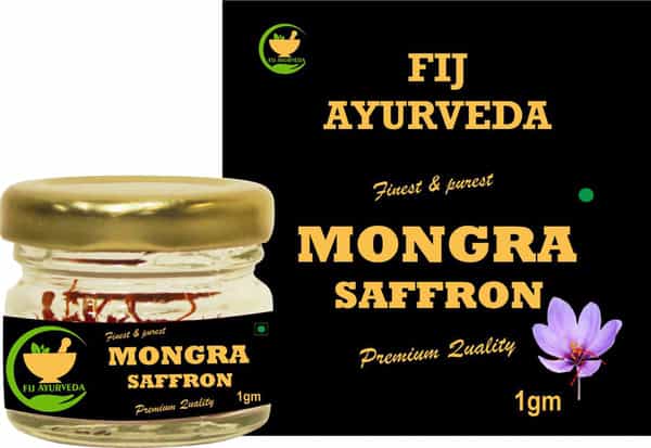 Fij Ayurveda Natural & Finest Grade A++ Mongra Saffron Thread Kesar/Zafran For Pregnant Women - 1Gm