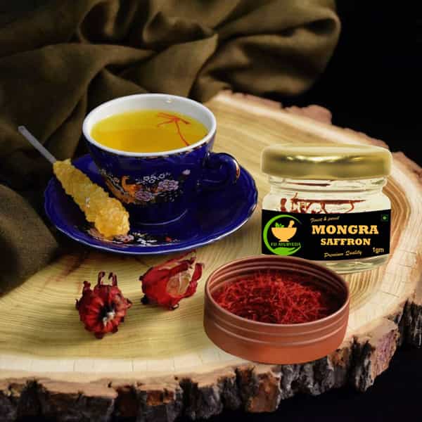 Fij Ayurveda Natural & Finest Grade A++ Mongra Saffron Thread Kesar/Zafran For Pregnant Women - 1Gm