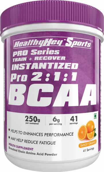 Healthyhey Sports Branched Chain Amino Acids Tangy Orange 41 Servings 250 G