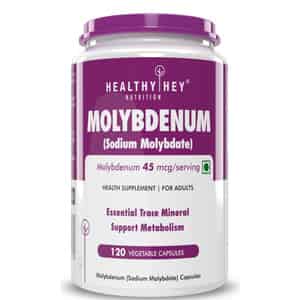 Healthyhey Molybdenum - Trace Mineral Supplement For Liver Support -120 Capsules