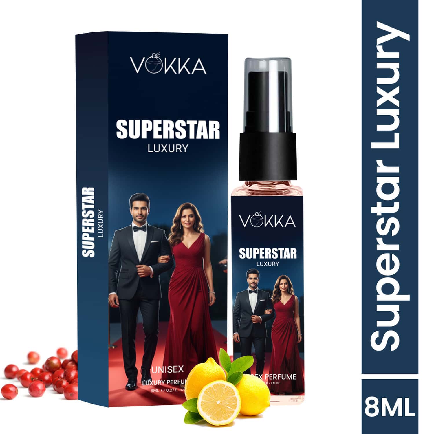 Vokka Pocket Perfume Superstar 8ml | Unisex Luxury Long Lasting Perfume For Men & Women