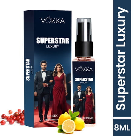 Vokka Pocket Perfume Superstar 8ml | Unisex Luxury Long Lasting Perfume For Men & Women