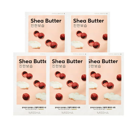 Missha Airy Fit Sheet Mask [Shea Butter] - Pack Of 5