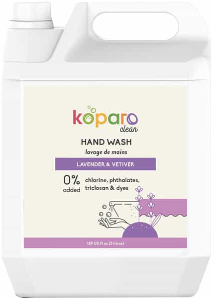 Koparo Hand Wash - Lavender - Germ Protection - Ph Controlled & Hypoallergenic - Child Safe -5 Liter