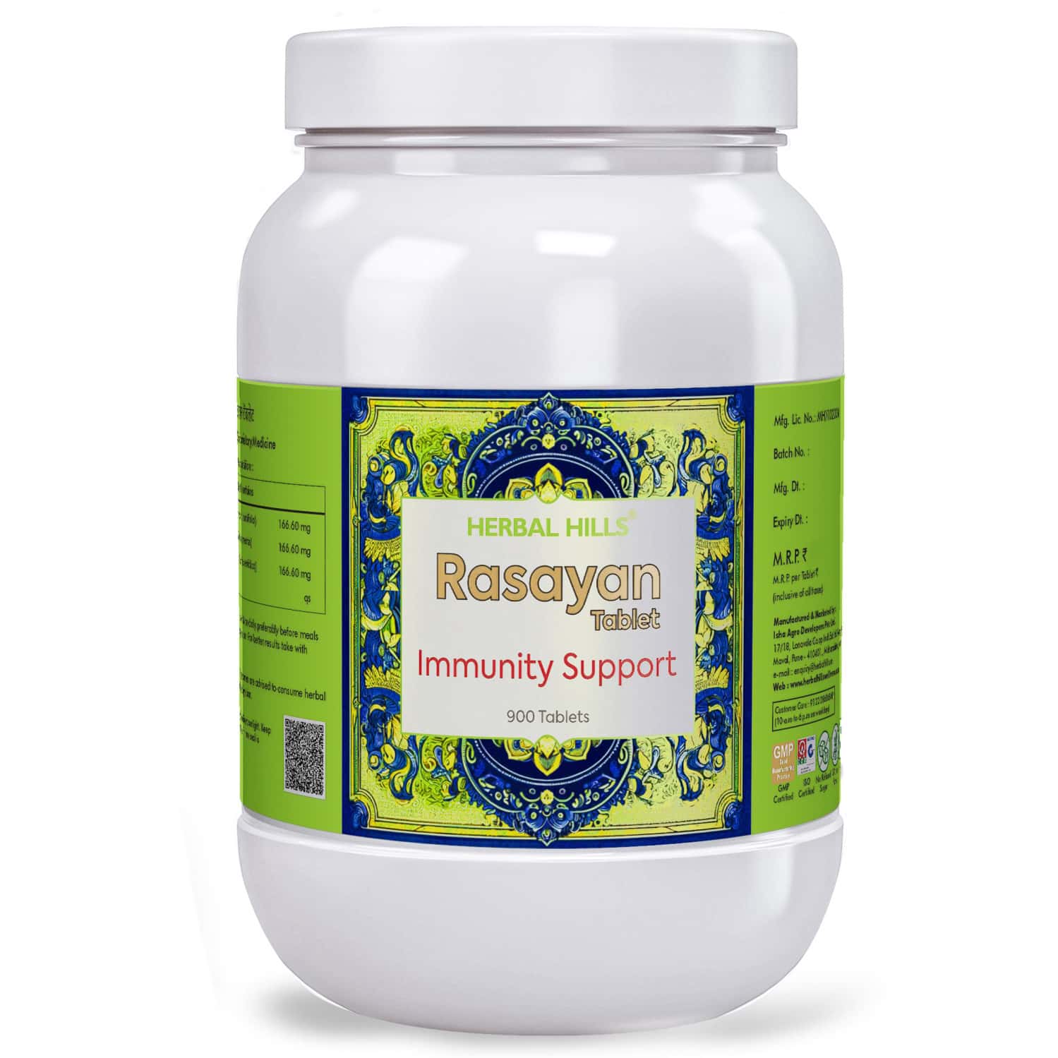 Herbal Hills Rasayanhills Natural Vitality Enhancer 900 Tablet