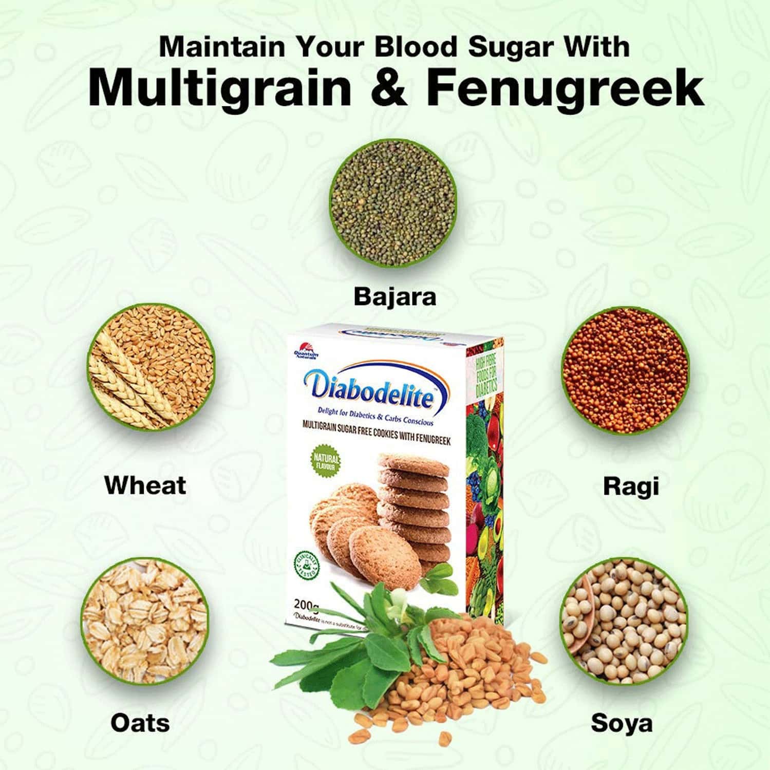 Buy QUANTUM NATURALS DIABODELITE COOKIES NATURAL FLAVOUR HERBAL