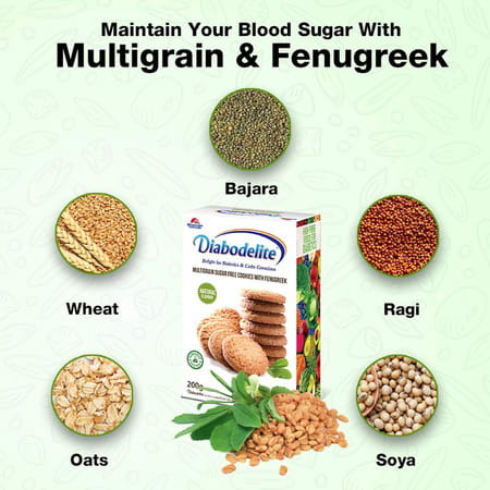 Quantum Naturals Diabodelite Cookies | Natural Flavour| Herbal & Natural| Pack Of 4