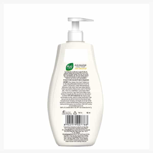 Nyle Naturals 100 Hours Conditioning Anti Dandruff Conditioner, Soothes Scalp & Manages Frizz,180Ml