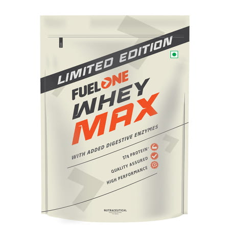 Fuel One Whey Max (Rich Chocolate | 1kg / 2.2lbs) | 27g Protein | Whey Protein Concentrate
