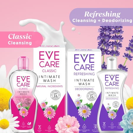 Evecare Classic Intimate Wash For Women - 90Ml