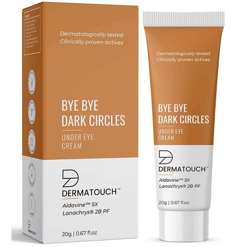 Dermatouch Bye Bye Dark Circles Under Eye Cream || Reduces Eye Puffiness | Eye Bags - 20g
