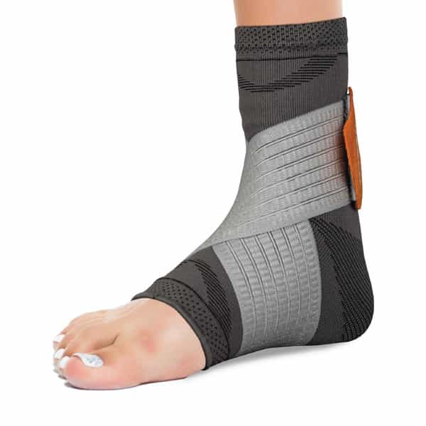 Vissco Ankler | 2 In 1 Anklet + Binder | Provides Support & Stability To The Ankle - Medium (Grey)