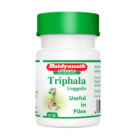 Baidyanath Asli Ayurved Triphala Guggulu 40 Tablets (Pack Of 3)