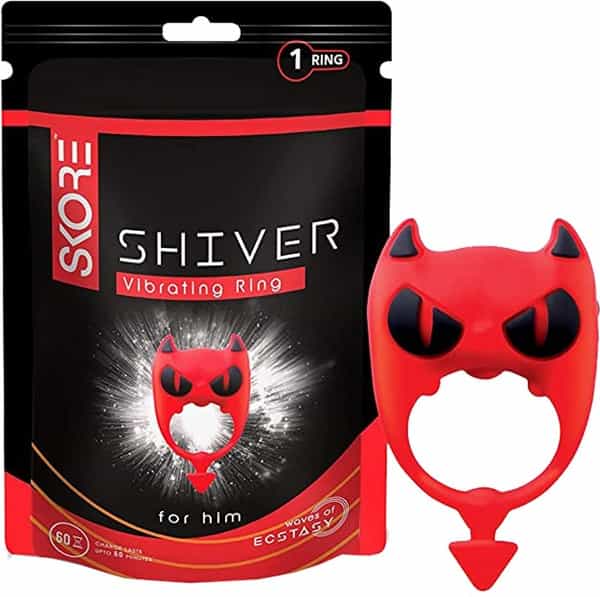 Skore Shiver Body Vibrating Ring Massager For Him| Waterproof