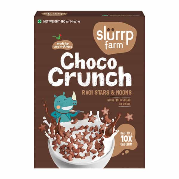 Slurrp Farm Choco Crunch Chocolate Cereal Ragi Stars And Moon 400G