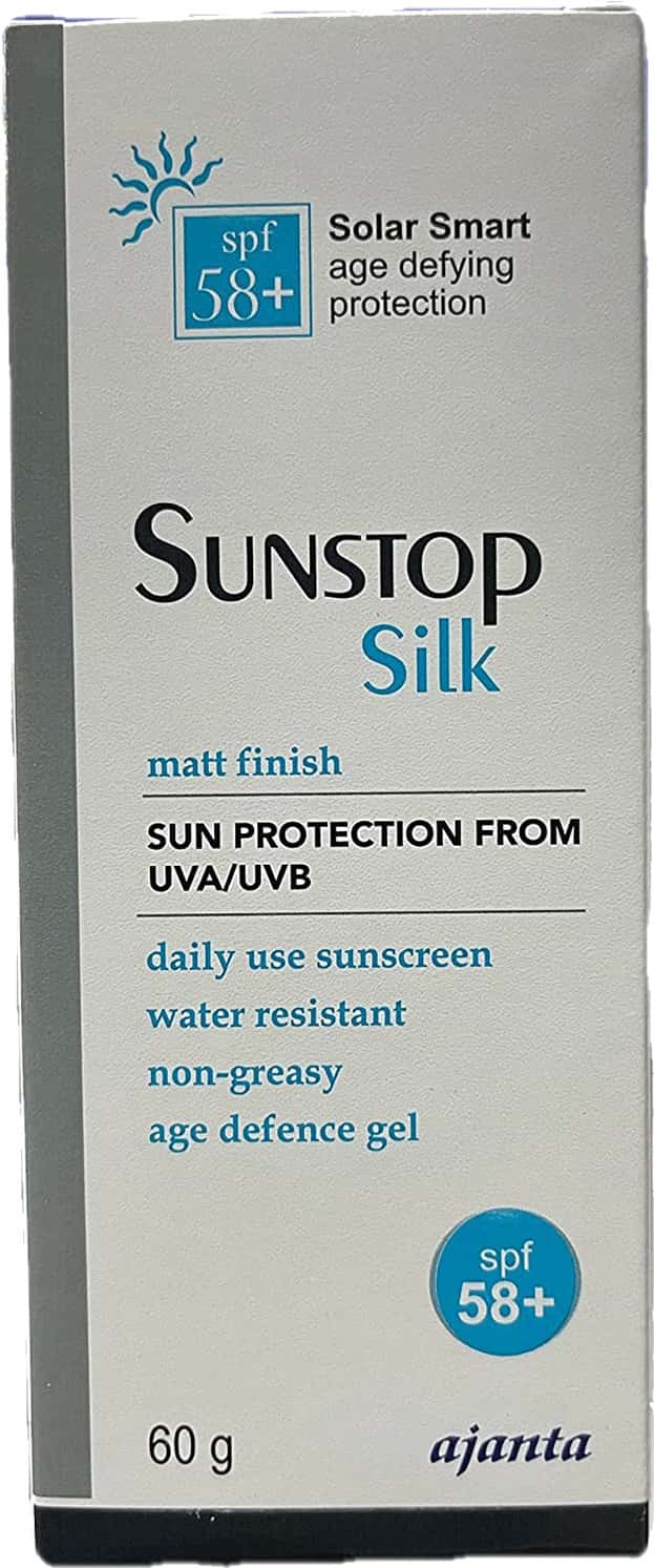 Sunstop Silk Matt Finish Spf 58+ Gel Sun Protection From Uva/uvb - Tube Of 60g