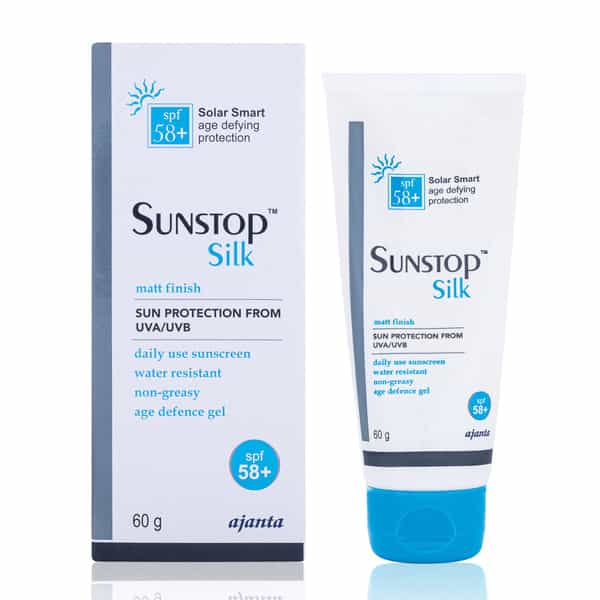 Sunstop Silk Matt Finish Spf 58+ Gel Sun Protection From Uva/Uvb - Tube Of 60G