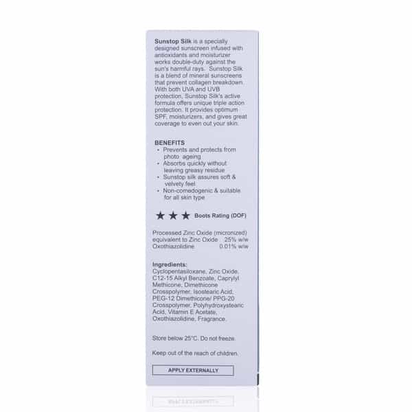 Sunstop Silk Matt Finish Spf 58+ Gel Sun Protection From Uva/Uvb - Tube Of 60G