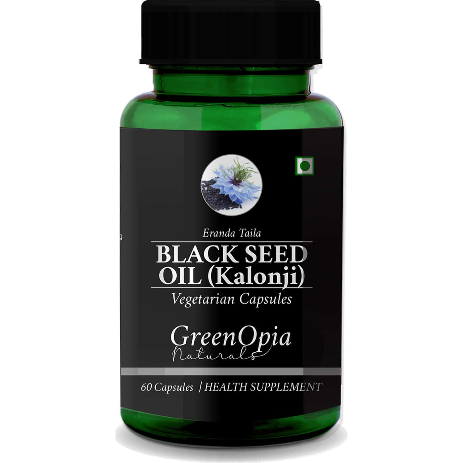 Greenopia Black Seed Oil 60 Liquid Filled Vegetarian Capsules