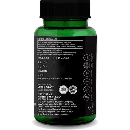 Greenopia Black Seed Oil 60 Liquid Filled Vegetarian Capsules