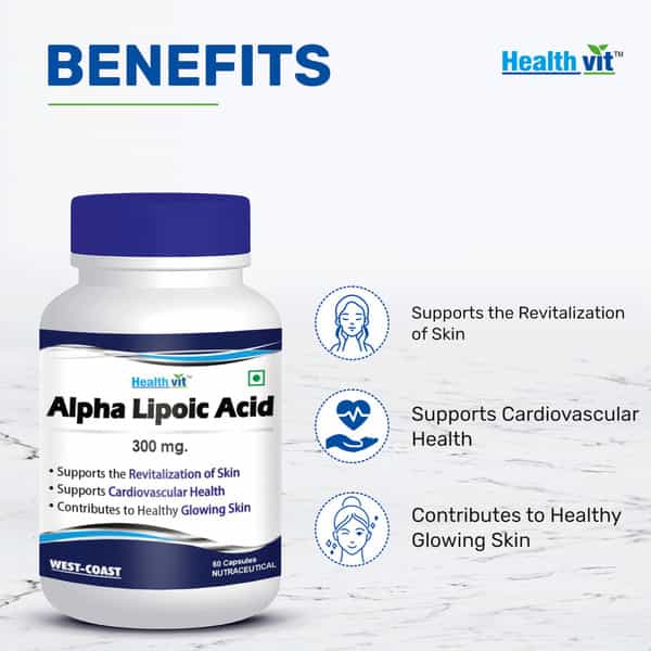 Healthvit Alpha Lipoic Acid 300Mg - 60 Capsules