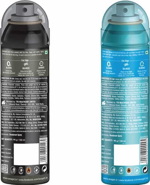 Eva Perfumed Deodrant Skinfriendly Body Spray For Woman Wild & Fresh 150Ml ( Pack Of 2)