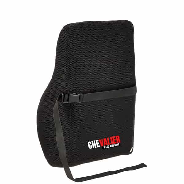 Chevalier Lumbar Support Backrest Compatible With Car | Office Chair - Universal Size - Black