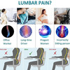 Chevalier Lumbar Support Backrest Compatible With Car | Office Chair - Universal Size - Black