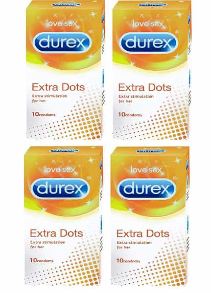 Durex Love Sex Extra Dots Condoms -Extra Stimulation For Her (40S)