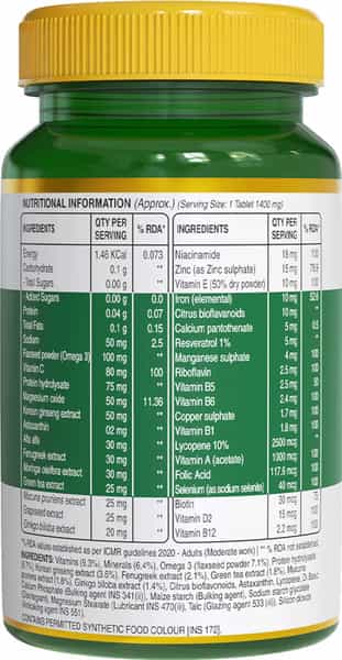 Pure Nutrition Multivitamin For Men L Men`S Multivitamin For Energy And Immunity - 30 Tablets