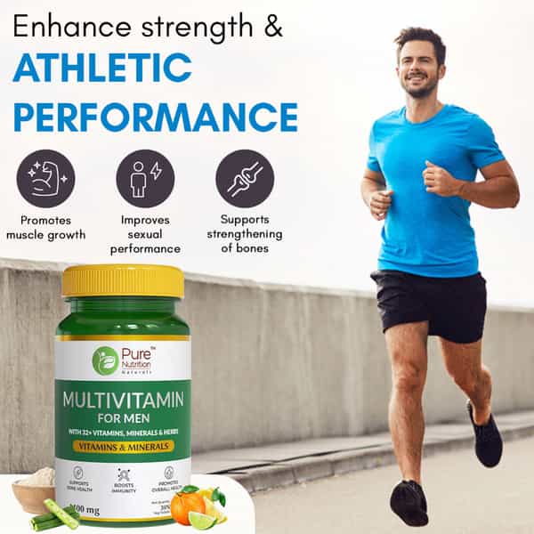 Pure Nutrition Multivitamin For Men L Men`S Multivitamin For Energy And Immunity - 30 Tablets
