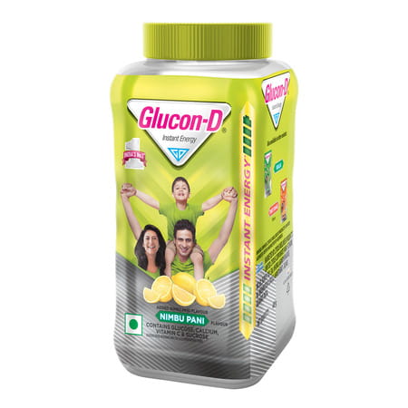 Glucon-D Nimbu Pani With 3 Benefits Of Energy | Recovery | And Immunity | 400 G