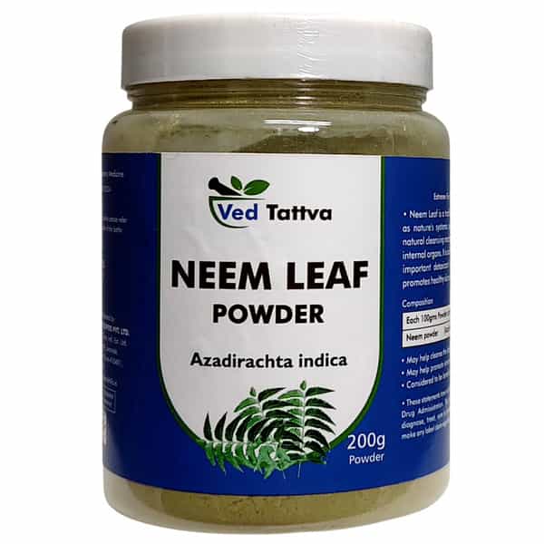 Ved Tattva Neem Powder (Azadirachta Indica) Natural Neem Leaves Powder 200 Gms