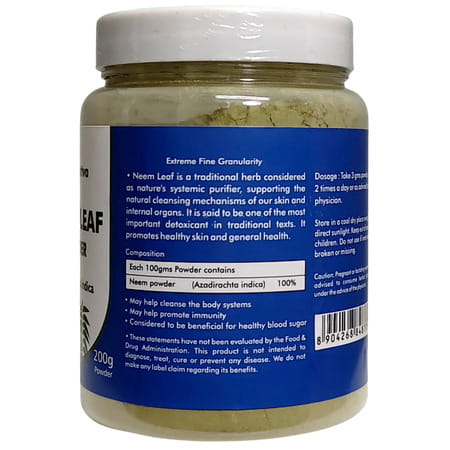 Ved Tattva Neem Powder (Azadirachta Indica) Natural Neem Leaves Powder 200 Gms