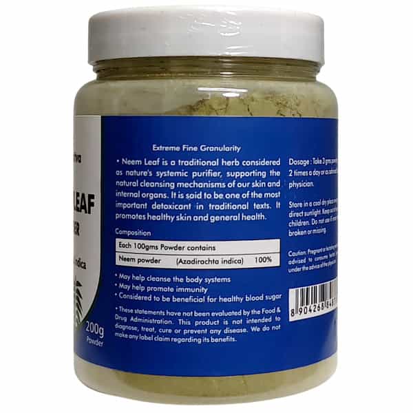Ved Tattva Neem Powder (Azadirachta Indica) Natural Neem Leaves Powder 200 Gms