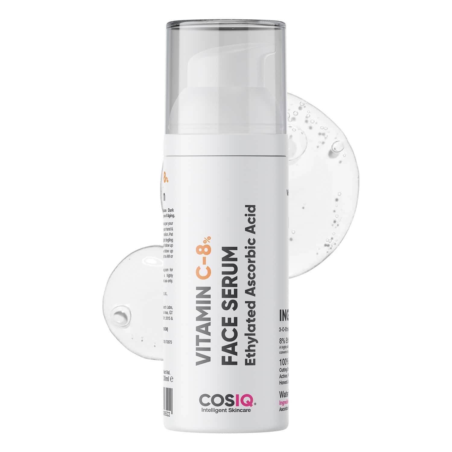 Cos-iq Vitamin C-8% Face Serum 30ml | Only 2 Ingredients | Safe And Effective