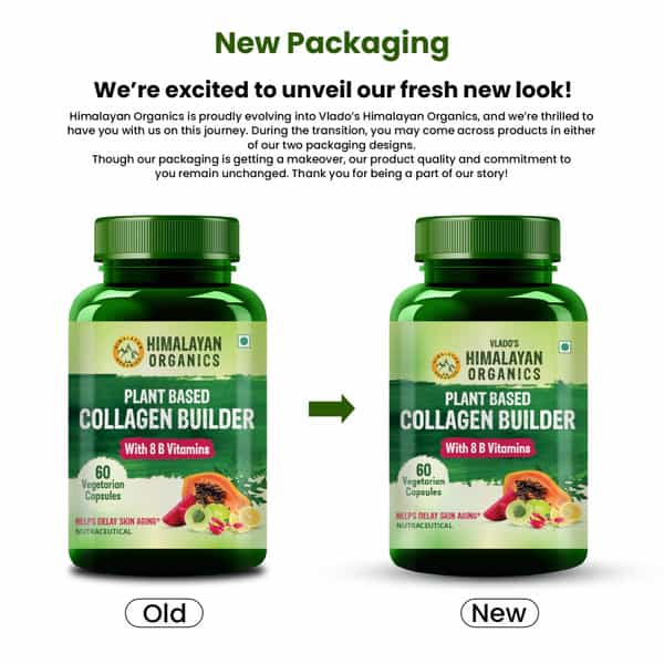 Vlado's Himalayan Organics Plant Based Collagen Builder - 60 Veg Capsules