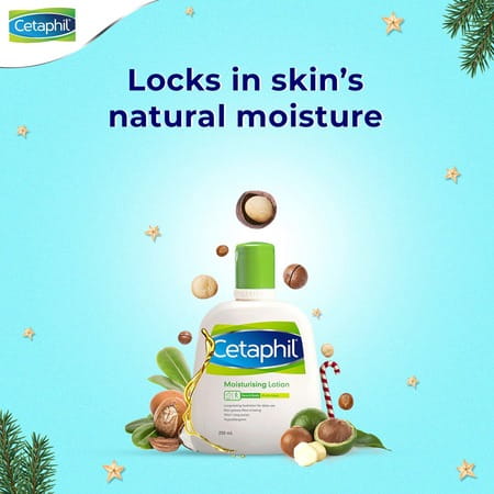 Cetaphil Moisturising Lotion 100ml Dam 100g Moisturising Cream 80g & Oily Skin Cleanser 125ml Comb