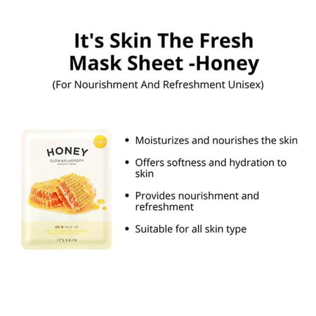It'S Skin The Fresh Mask Sheet - Honey - Pack Of 5
