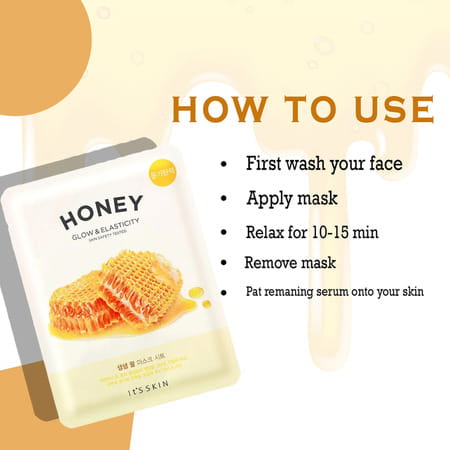 It'S Skin The Fresh Mask Sheet - Honey - Pack Of 5
