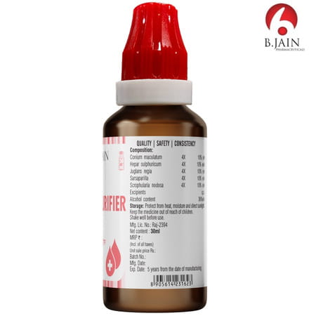 Bjain Omeo Homeopathic Haem Purifier Drops - 30Ml