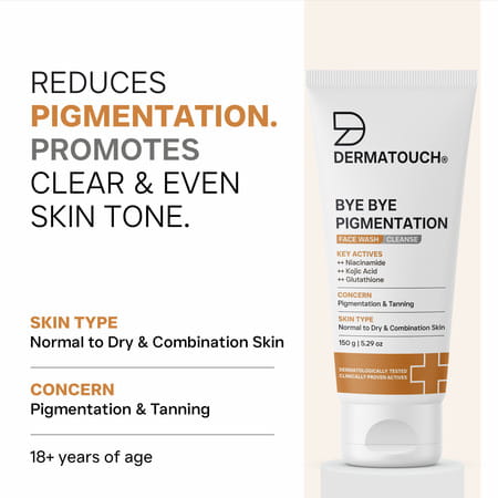Dermatouch Bye Bye Pigmentation Face Wash - 150g