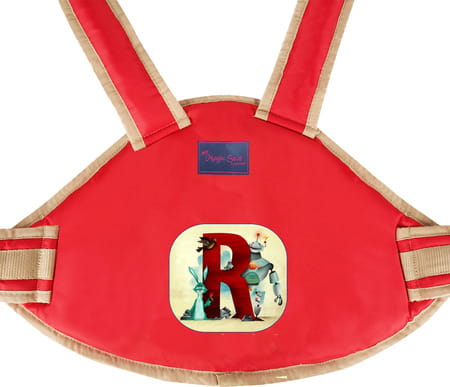 Magic Seat- 2 Wheelerkids Safety Seat Belt/Kids Carrier Protection For 2 Wheelers (Red-Alphabet R)