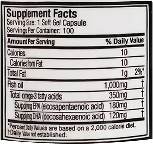 Muscletech Platinum 100% Omega Fish Oil Capsule 100