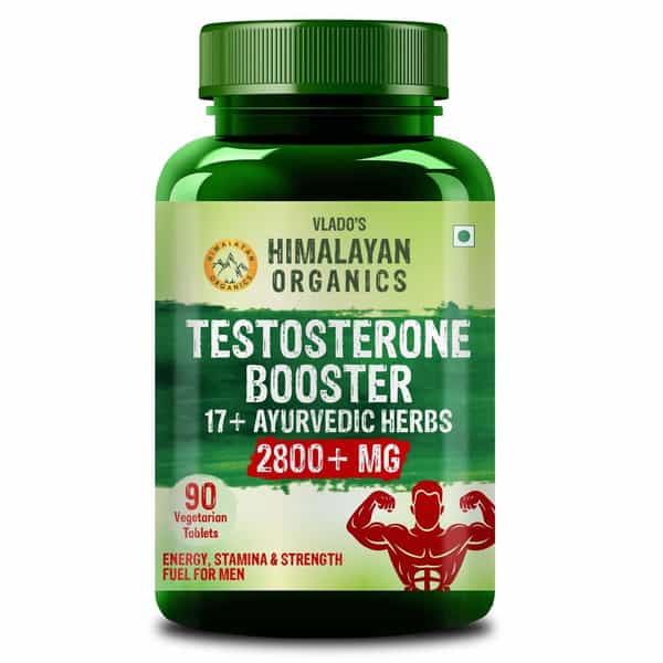 Vlado's Himalayan Organics Testosterone Booster | Supports Muscle & Energy Boost | 90 Veg Tabs