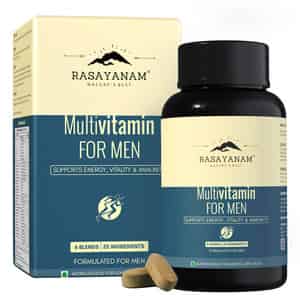 Rasayanam Multivitamin For Men | 52 Ingredients | Energy | Immunity & Health 60 Tablets (pack Of 1)