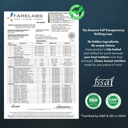 Rasayanam Multivitamin For Men | 52 Ingredients | Energy | Immunity & Health 60 Tablets (Pack Of 1)