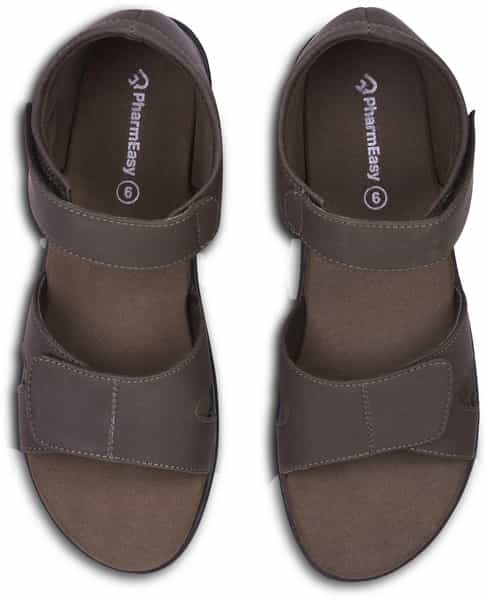 Pharmeasy Diabetic & Orthopedic Women Sandals (Fashion Range-2) Brown Color Size 5